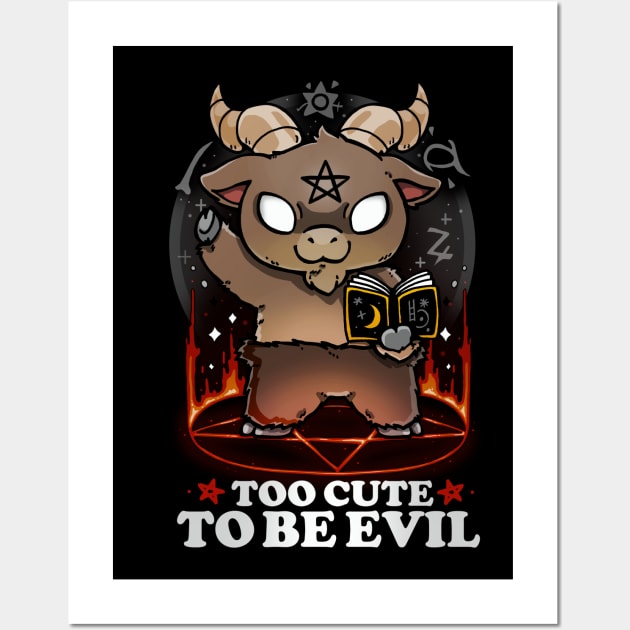 Too Cute to Be Evil Wall Art by Vallina84